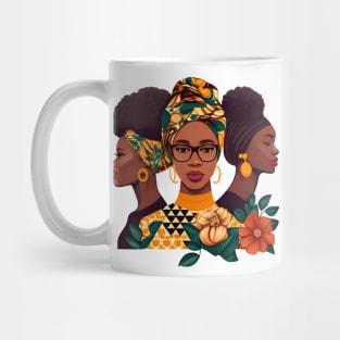 Black Queen History Month Afro American Pride T-Shirt Mug